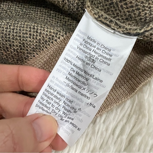 J. Crew 100% Merino Wool leopard print pullover crewneck sweater small - Picture 7 of 11